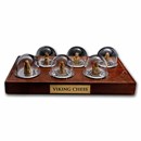 2023 Cameroon Silver 6-Coin Viking Chess Set